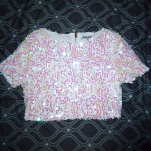 Sparkly crop top